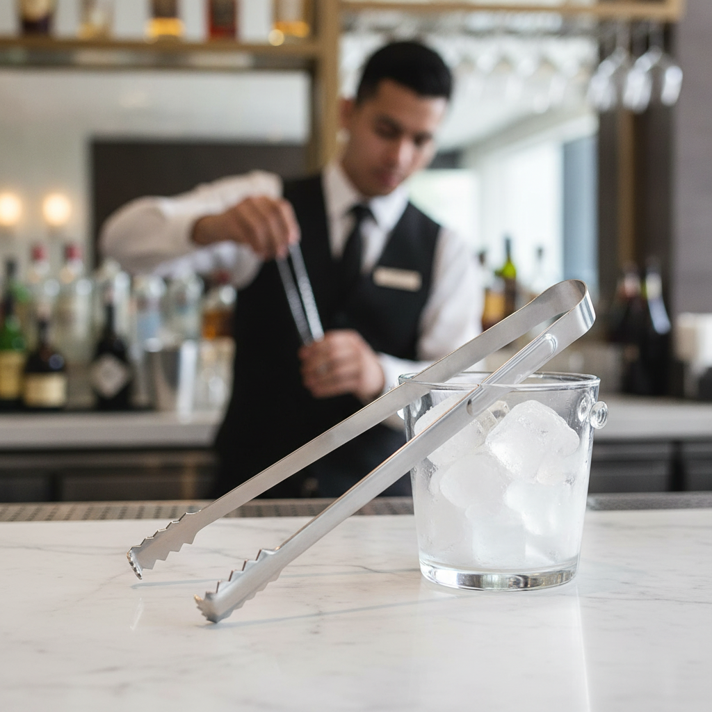 Stainless Steel Ice Tongs 6¼in for Professional Use