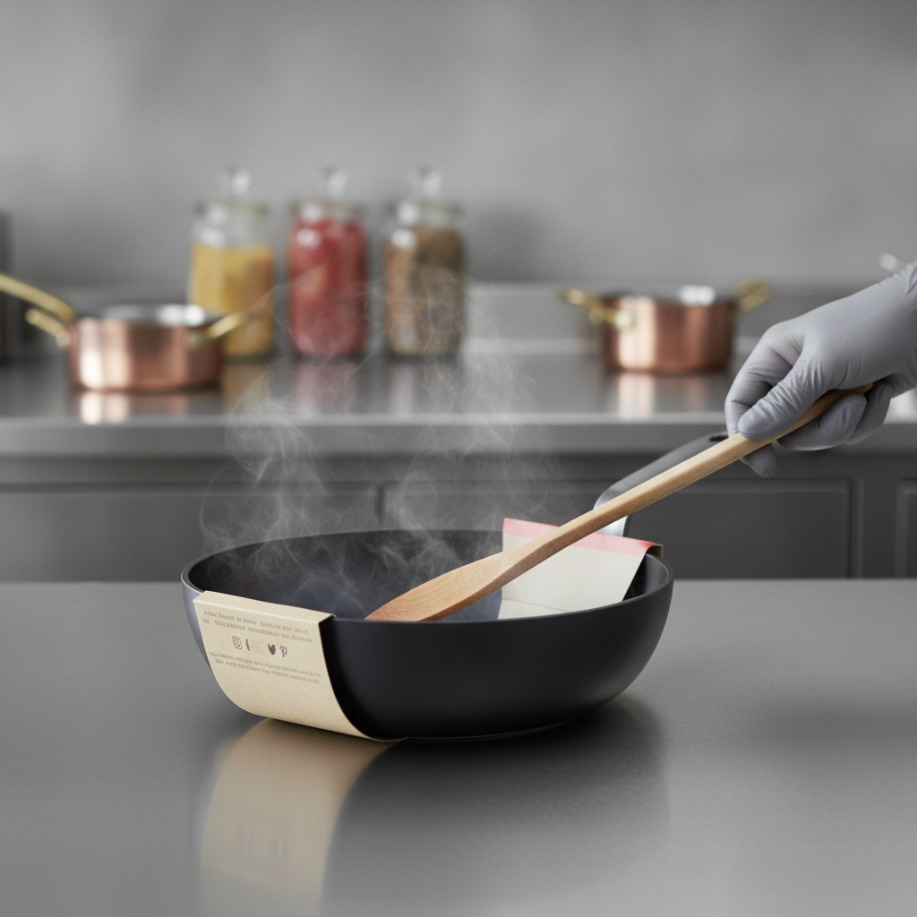 Aluminium Non-Stick Rounded Sauté Pan 28cm for Professional Kitchens