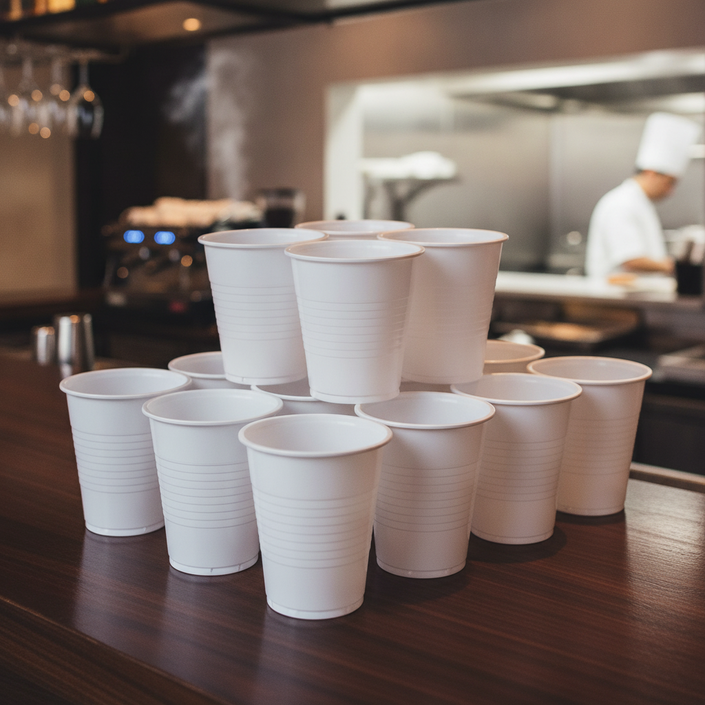 White Disposable Cups 200ml for Schools & Offices (Pack of 2000)