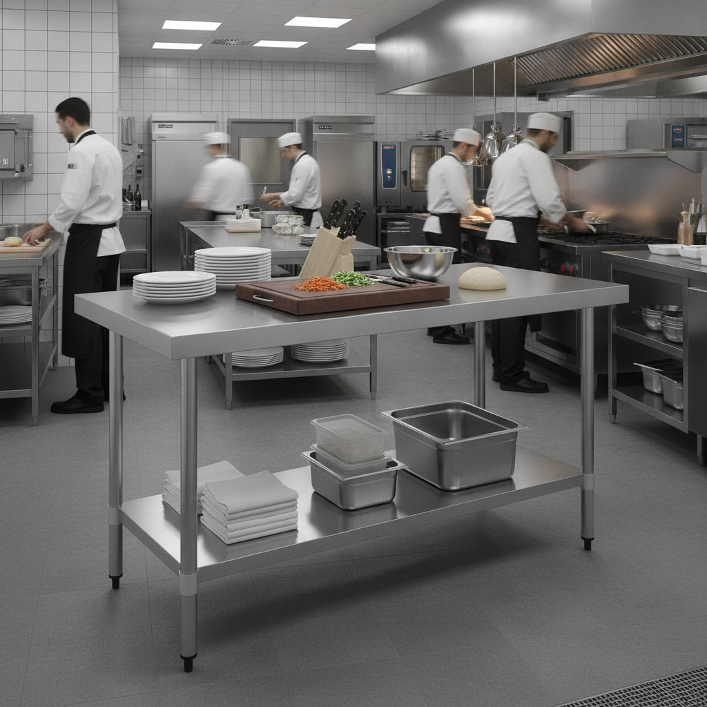 Stainless Steel Prep Table 1500mm for Back-of-House Use