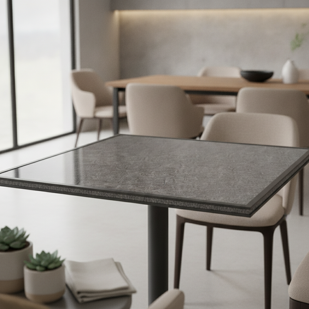 Tempered Glass Square Table Top 700x700mm for Dining Areas