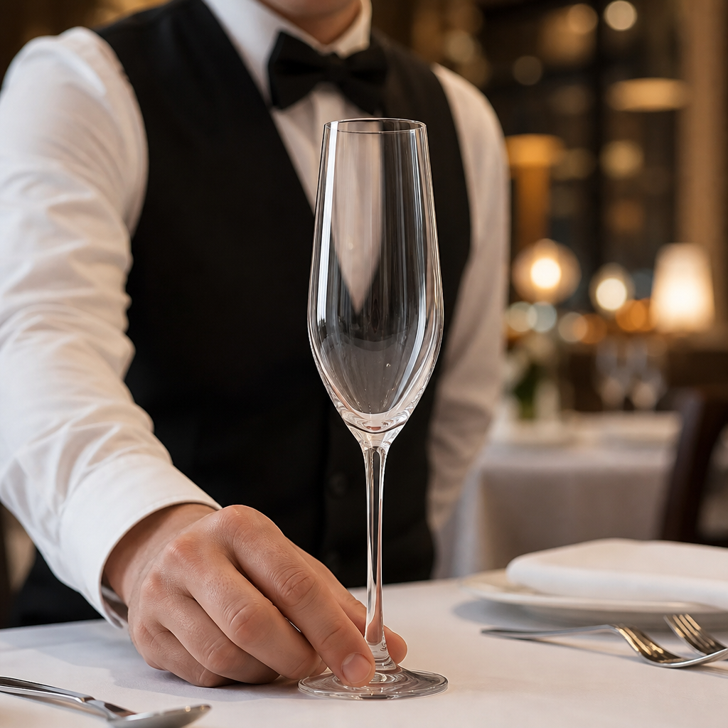 Glass Mineral Flutes 160ml for Elegant Celebrations (Pack of 24)