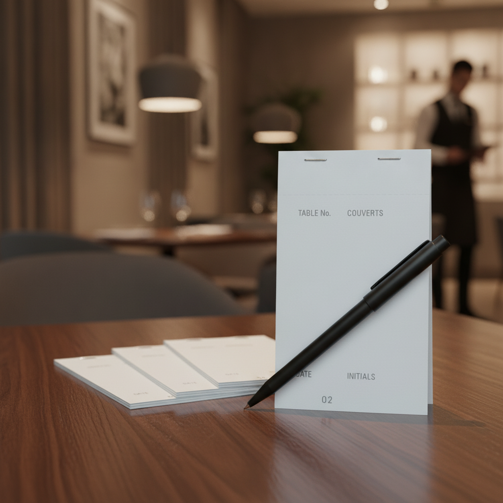 Paper Carbonless Waiter Pad Duplicate for Efficient Order Taking (Pack of 50)