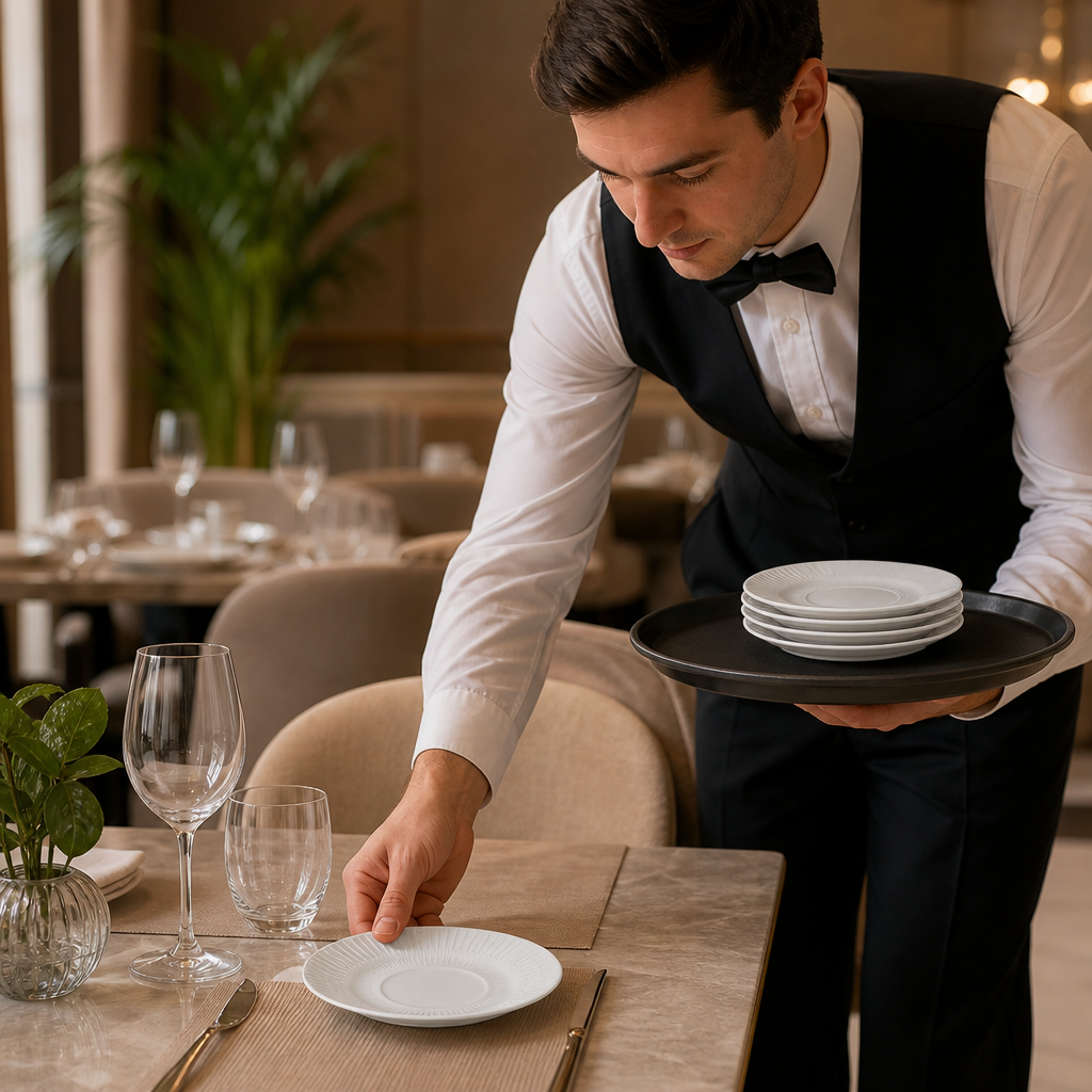 Rimmed Combi Saucers 160mm China for Elegant Serving (Pack of 12)