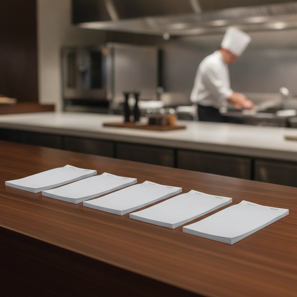 Paper Restaurant Waiter Pads for Efficient Order Management (Pack of 50)