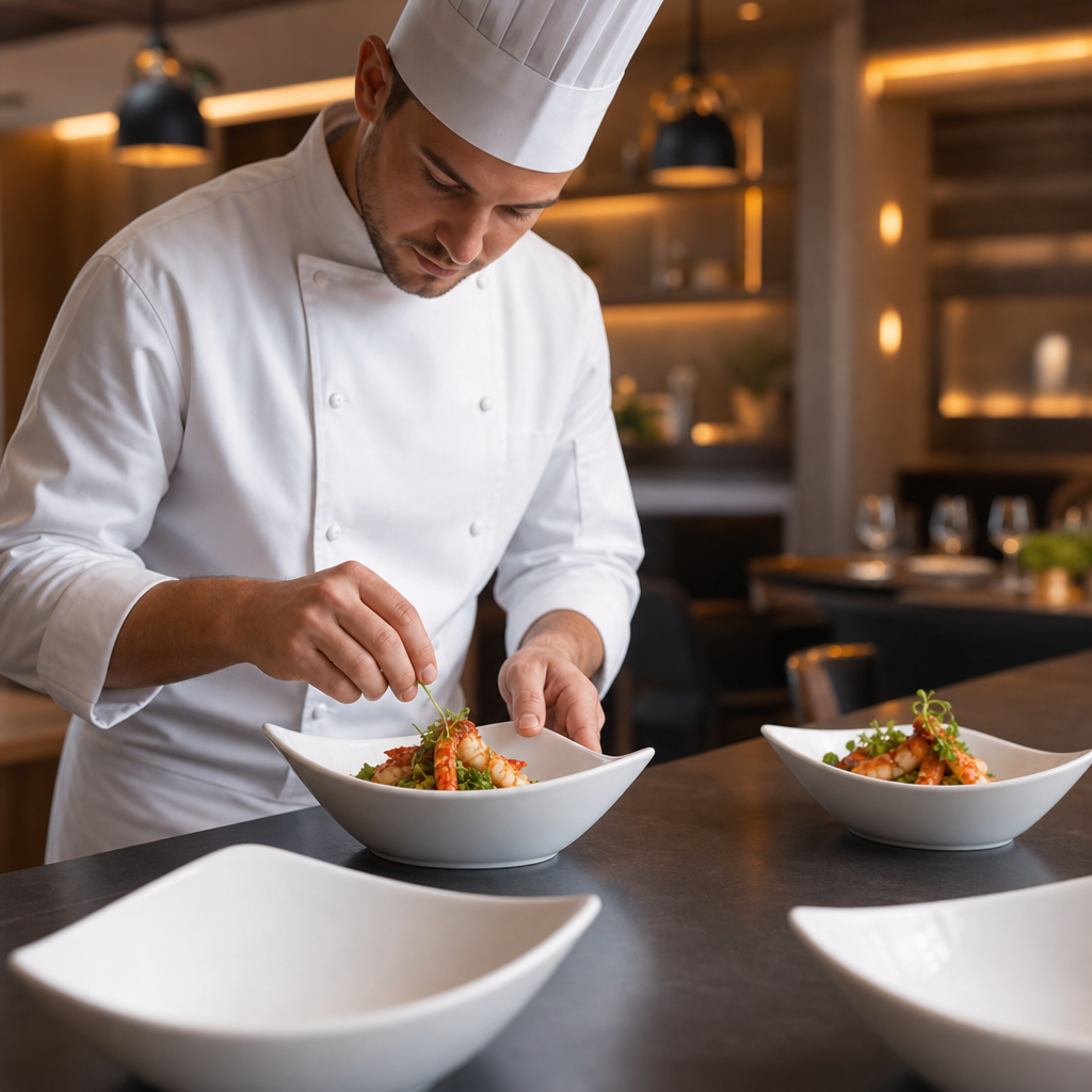Triangle Bowls 150mm Porcelain for Contemporary Food Presentation (Pack of 12)