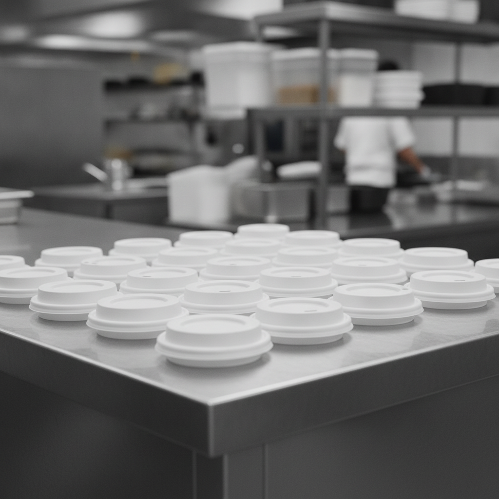 Recyclable Polypropylene Lids for 430ml Cups (Pack of 960)
