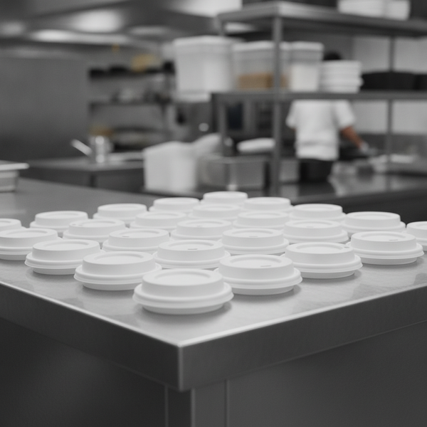 Recyclable Polypropylene Lids for 430ml Cups, Polypropylene, pack of 960