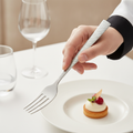 Stainless Steel Dessert Forks with Diamond-Inspired Handle for Elegant Table Settings (Pack of 12)