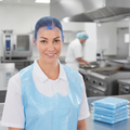 Polypropylene Hair Nets Light Blue for Catering & Hospitality (Pack of 50)