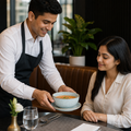 Round Soup Bowls Duck Egg Blue Vitrified Ceramic for Catering (Pack of 12)