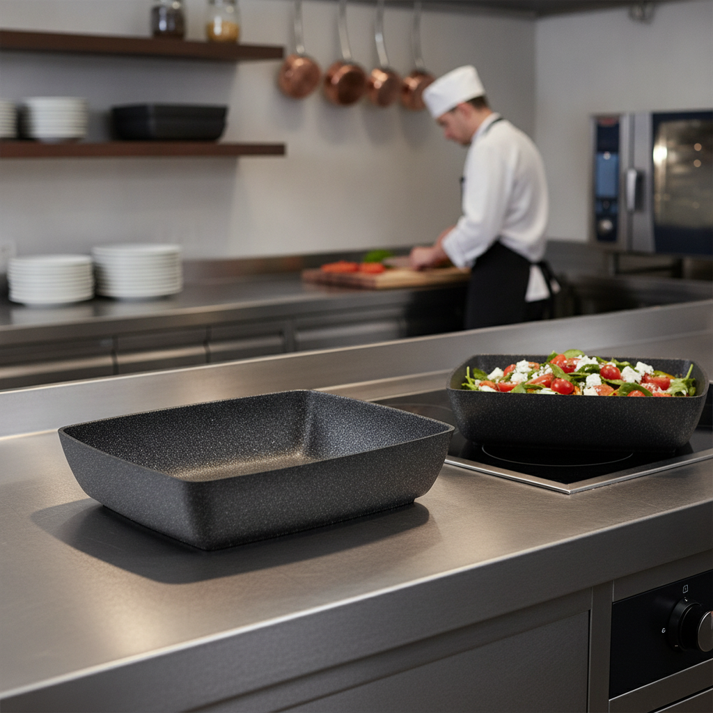Aluminium Non-Stick Bowl GN 1/2 325x265mm for Catering Displays