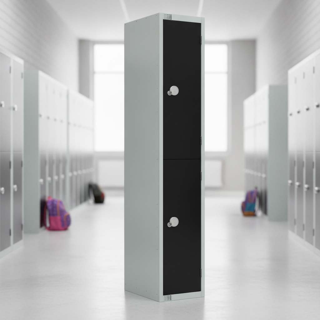 Powder Coated Steel Lockers 300mm Deep for Institutions