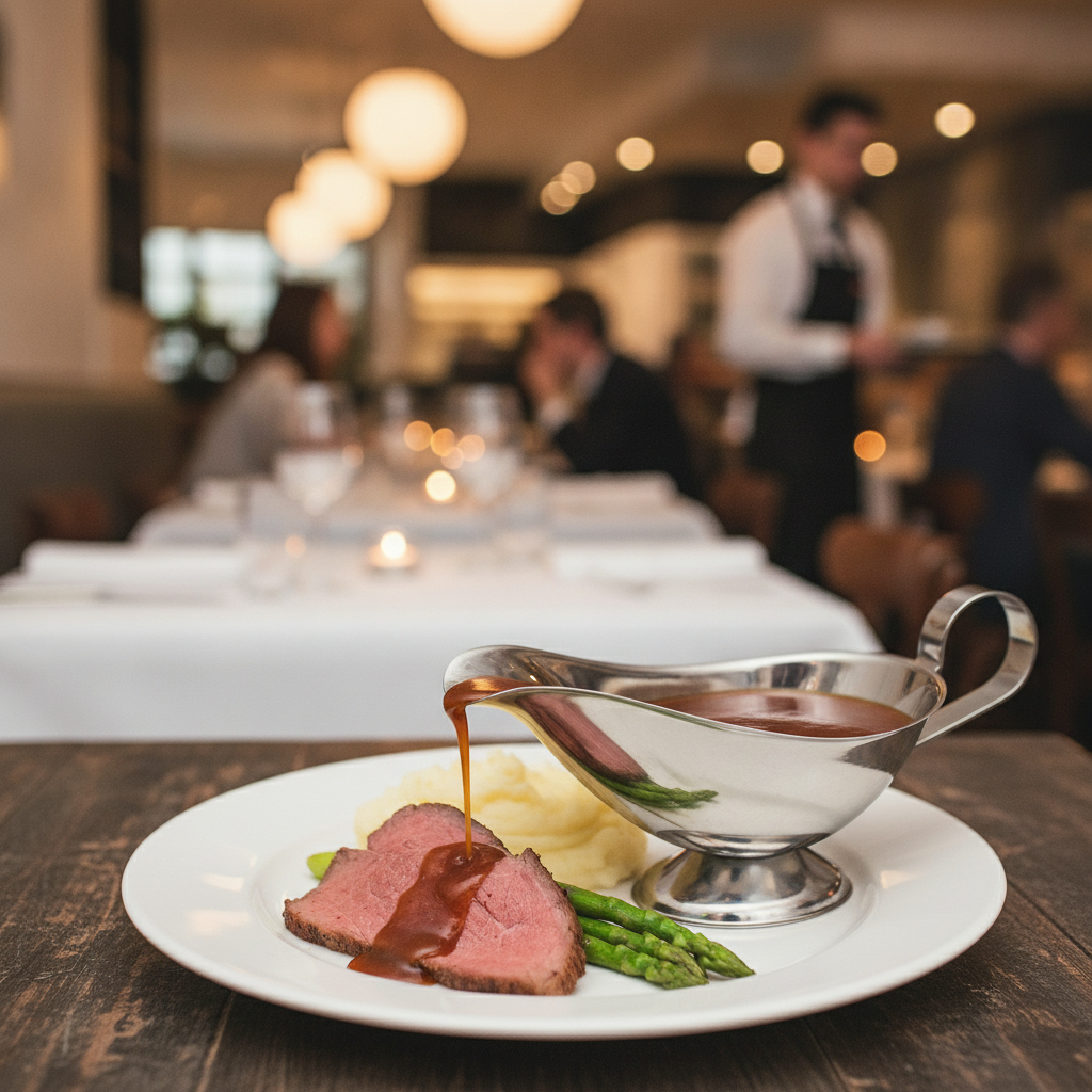 Stainless Steel Gravy Boat 145ml for Serving Sauces