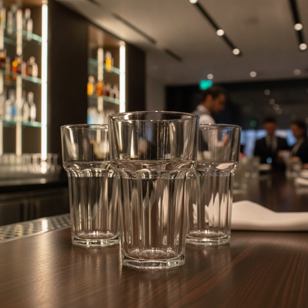 Polycarbonate Nucleated Hi Ball Glass 10oz for Outdoor Use (Pack of 36)