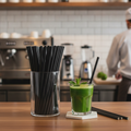 Paper Black Smoothie Straws 210mm for Eco-Friendly Service (Pack of 250)