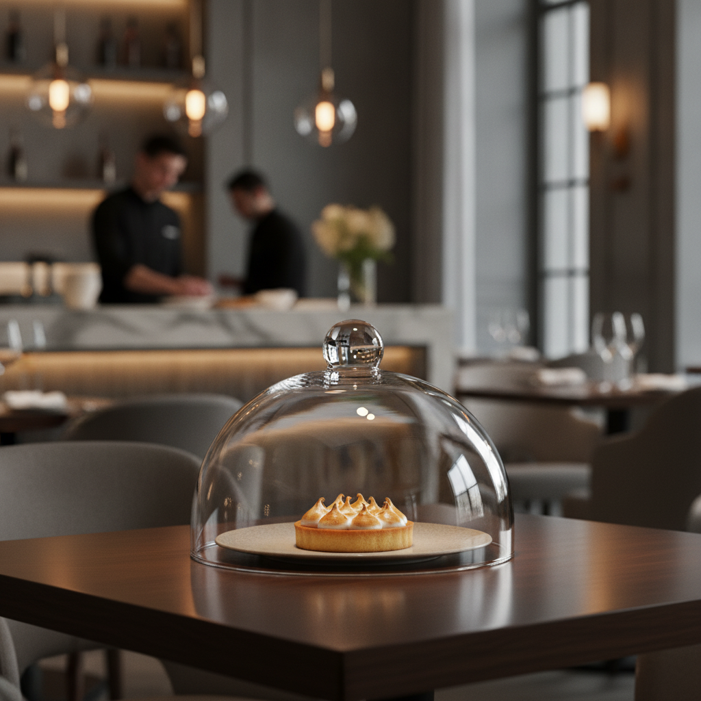 Glass Cloche 210mm for Food Presentation