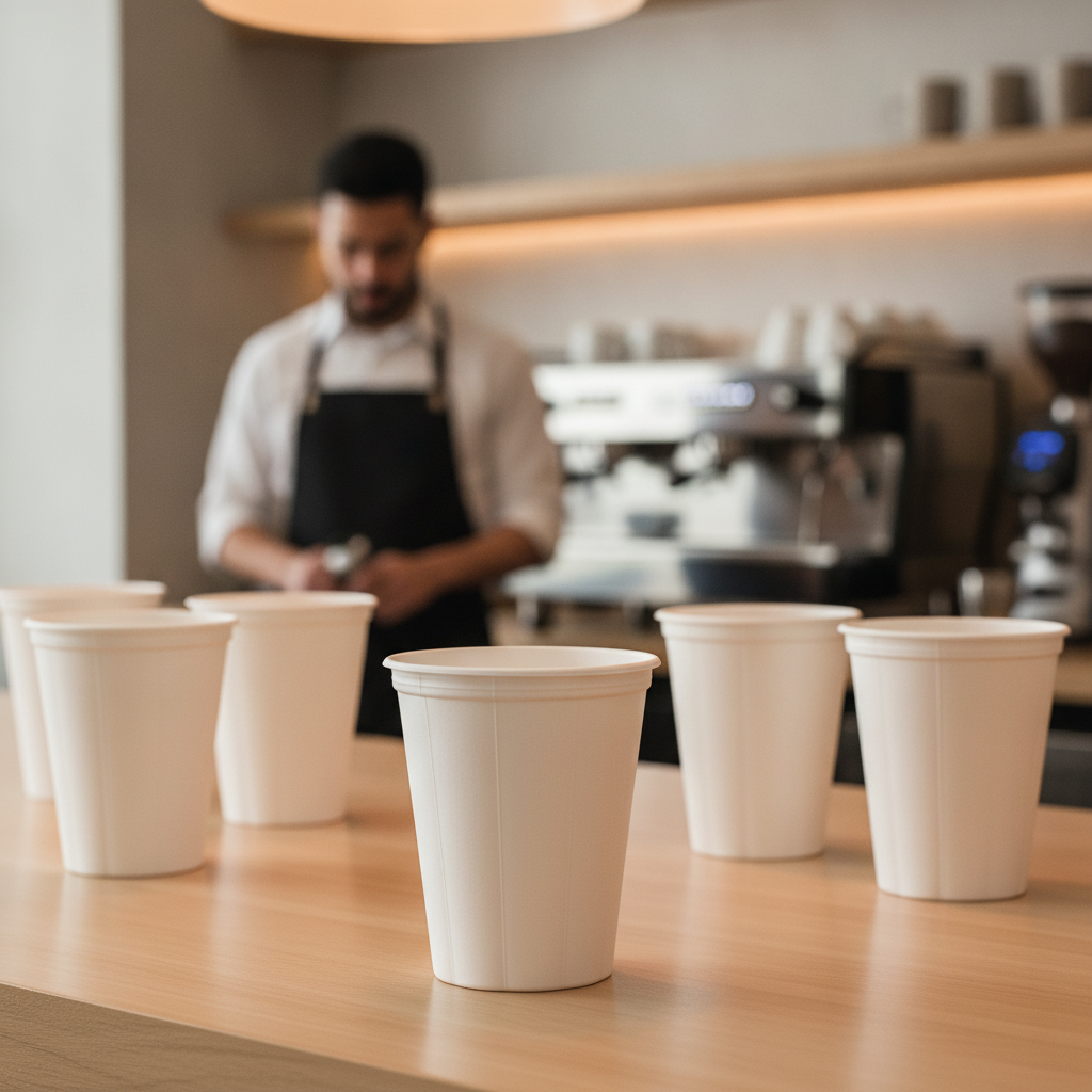 Natural Moulded Fibre Hot Cup 12oz for Takeaway Drinks (Pack of 500)