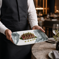 Deep Trays Black Natural Vitrified Ceramic for Modern Hospitality (Pack of 6)