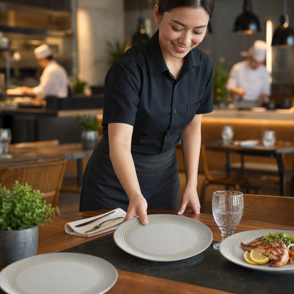 Plates 229mm Melamine for Outdoor Dining (Pack of 12)