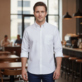 Polycotton White Oxford Shirt for Formal or Casual Wear