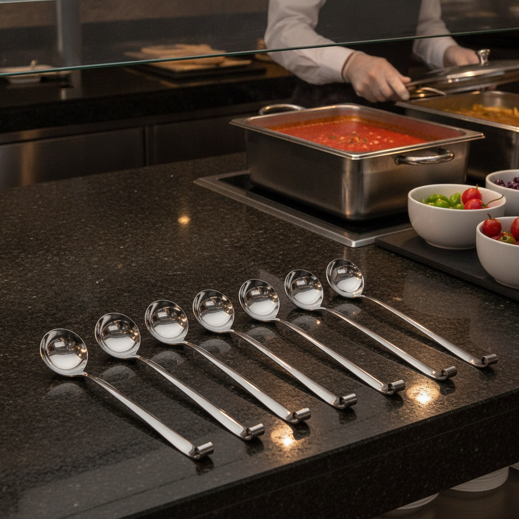 Stainless Steel Sauce Ladles 260mm for Buffet Presentation (Pack of 10)
