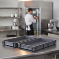 Polypropylene Grey Stacking Container 12L for Food Storage