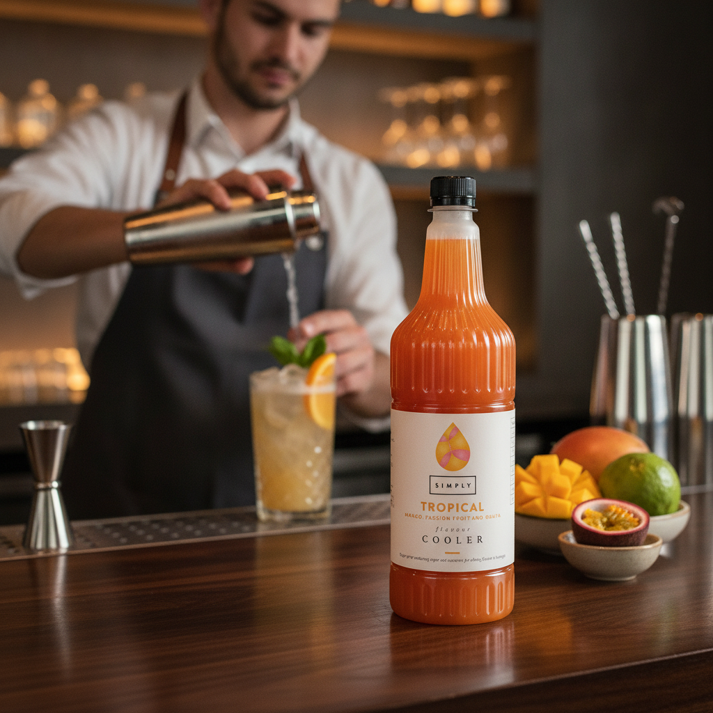 Orange Tropical Cooler 1L for Refreshing Beverages
