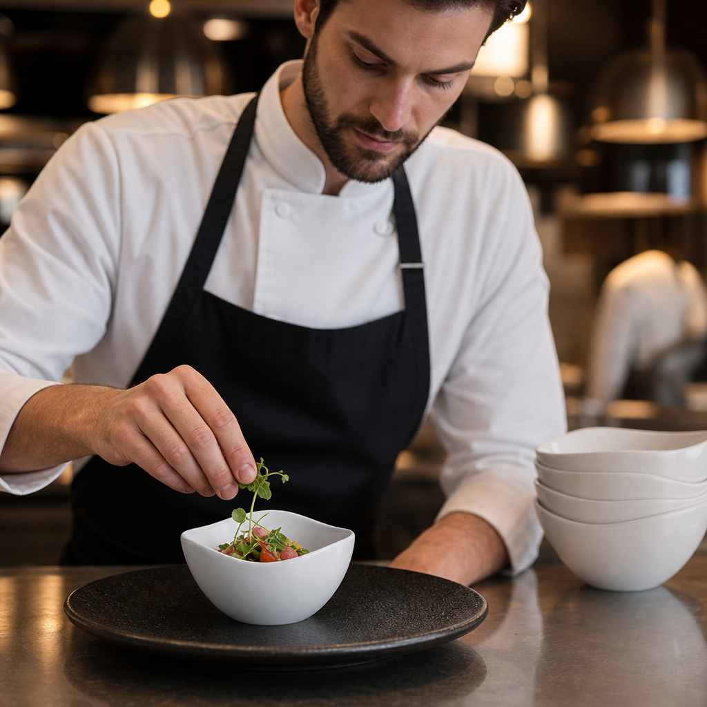 Wavy Bowls 105mm Porcelain for Casual Dining (Pack of 12)