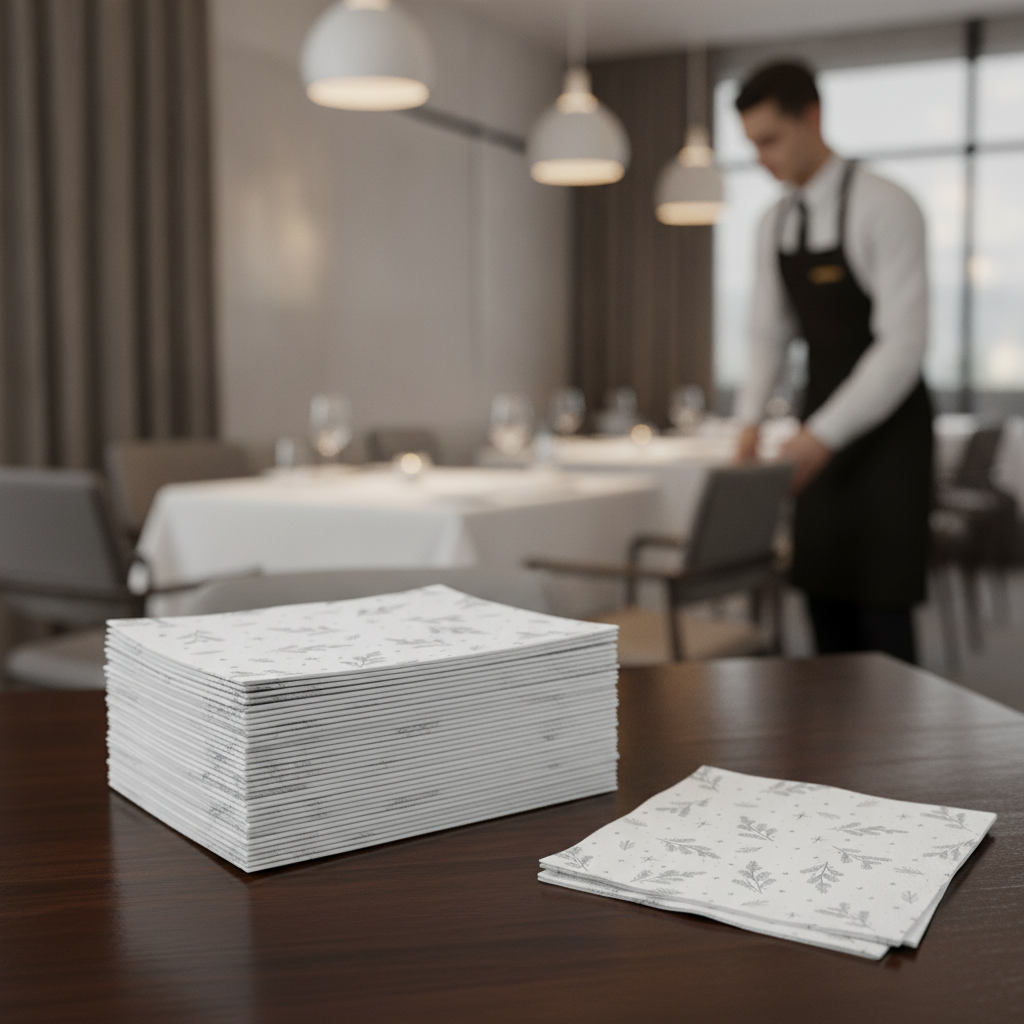 3-Ply Dinner Napkins 1/4 Fold for Festive Dining (Pack of 600)