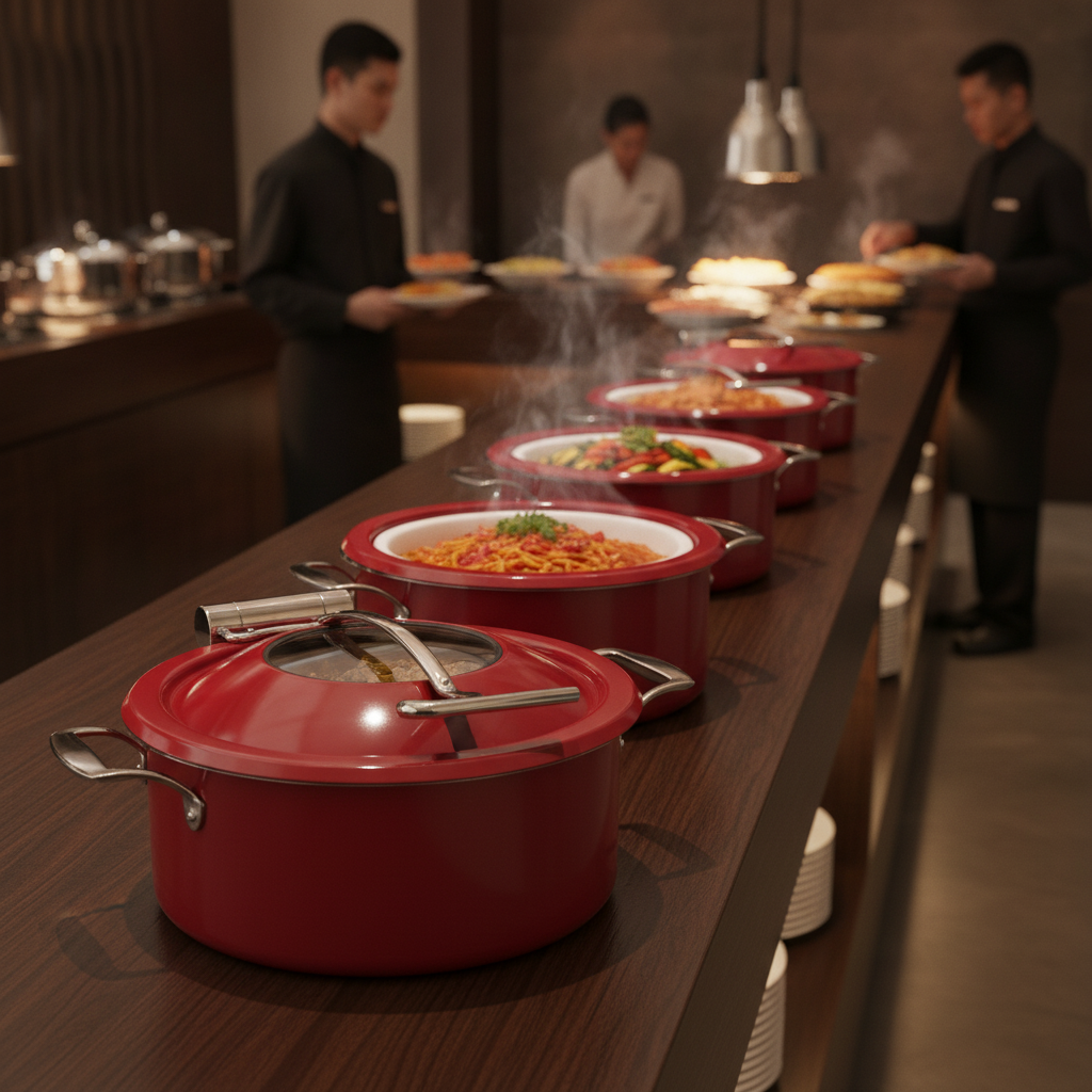Stainless Steel Chafing Dish Set 305mm for Buffet Services