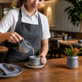 Grey Jugs 118ml in Super Vitrified Ceramic for Serving Beverages (Pack of 4)