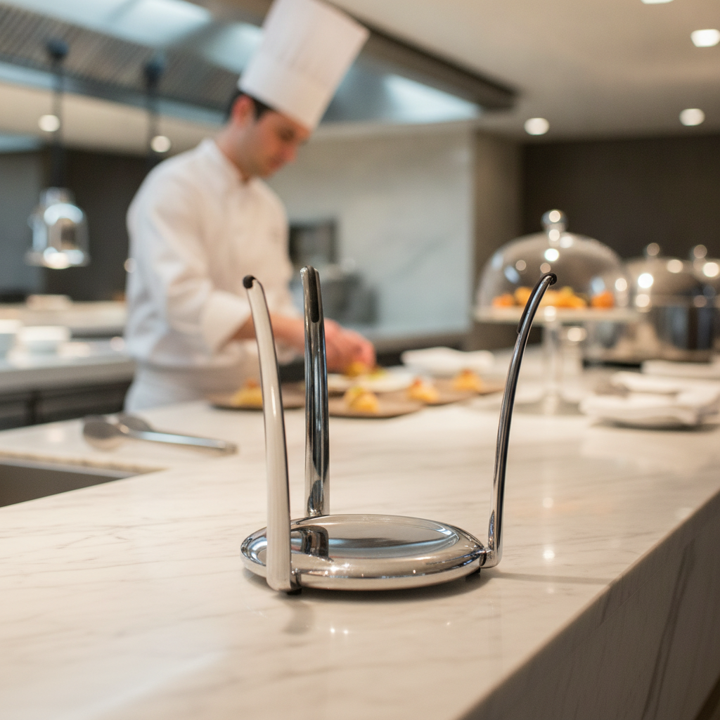 Chrome Buffet Stand 140mm High for Catering & Hospitality