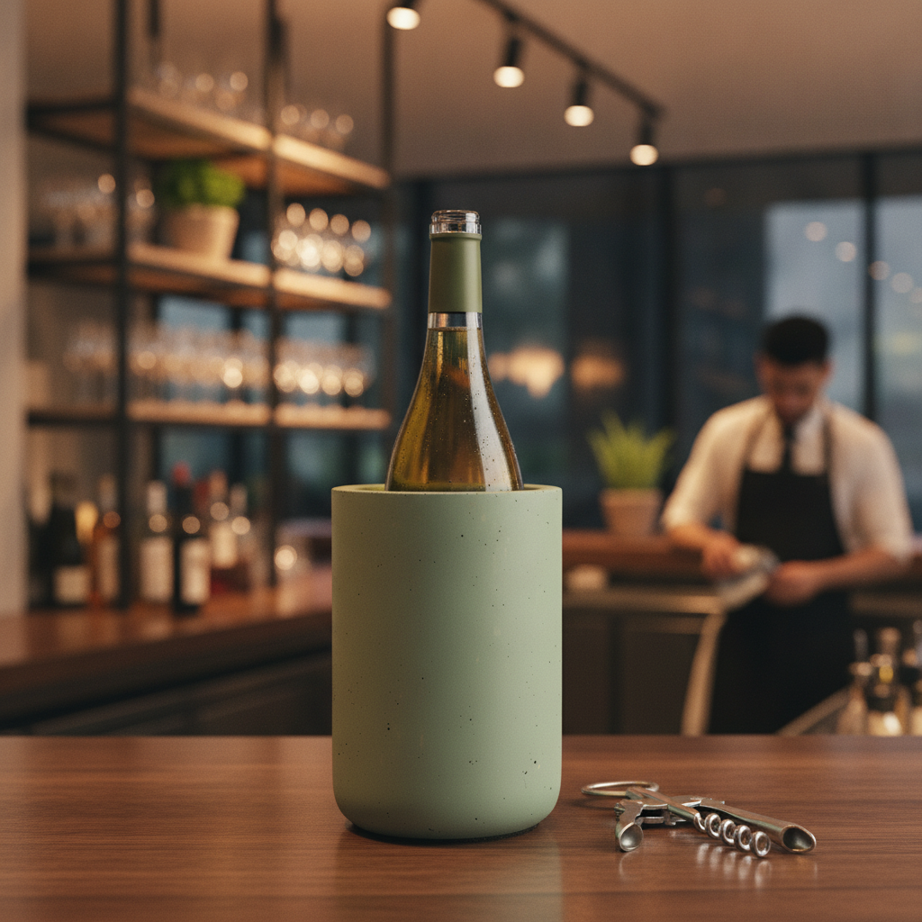 Concrete Bottle Cooler 190mm for Wine & Champagne (Pack of 1)