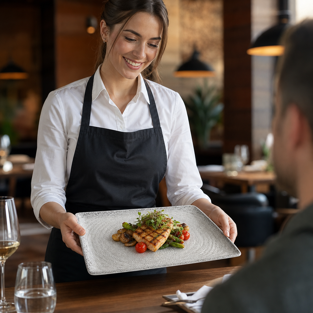 Gastronome Platter 324x270mm Melamine for Casual Dining (Pack of 3)