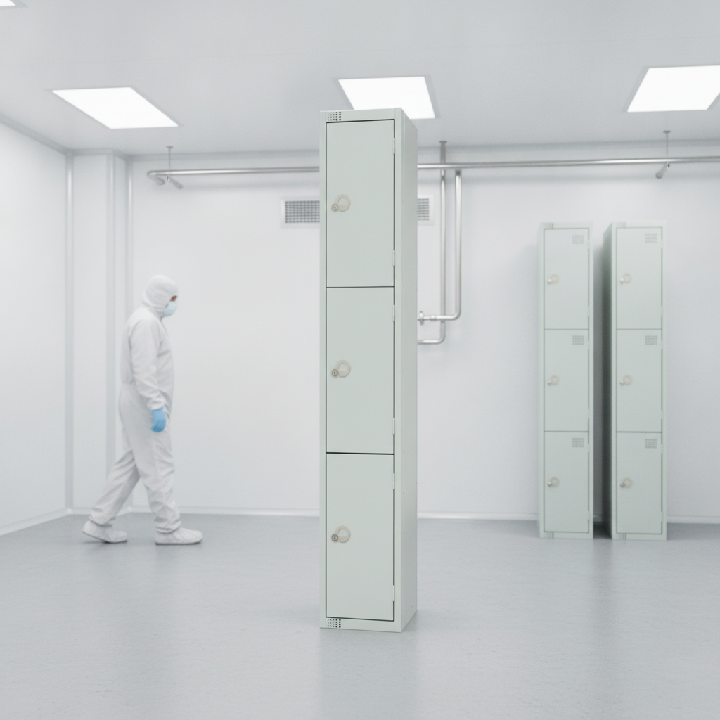 Epoxy Polyester Powder Coated Steel Lockers 300mm for Hygiene-Critical Environments