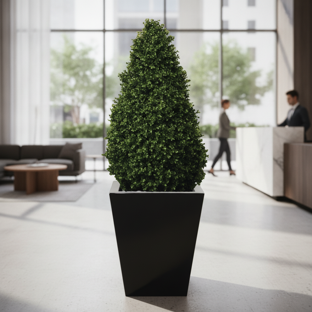 Artificial Buxus Pyramid 1200mm for Indoor & Outdoor Use