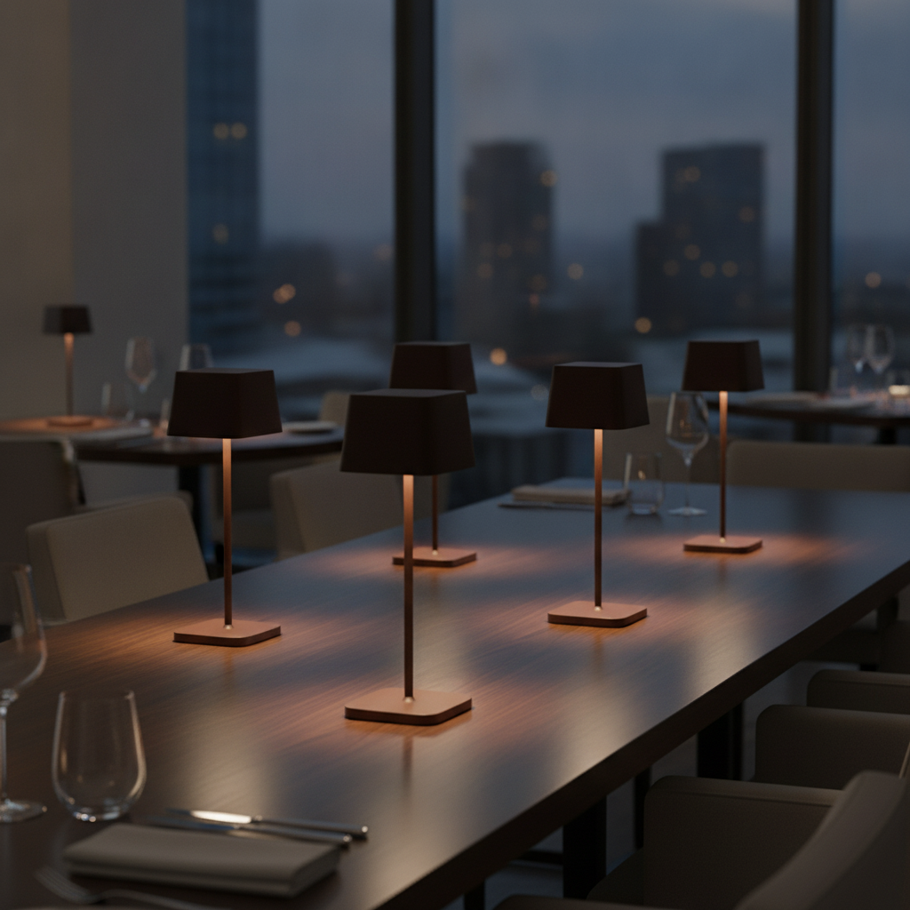 Aluminium Alloy Cordless LED Table Lamp 300mm for Indoor & Outdoor Use (Pack of 6)