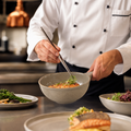 Stonecast Deep Skillet Pans in Peppercorn Grey for Culinary Presentation