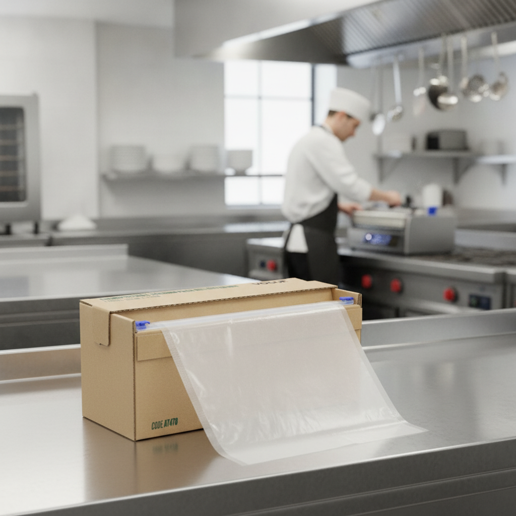 Compostable Vacuum Pack Roll 30cm x 30m for Professional Kitchens