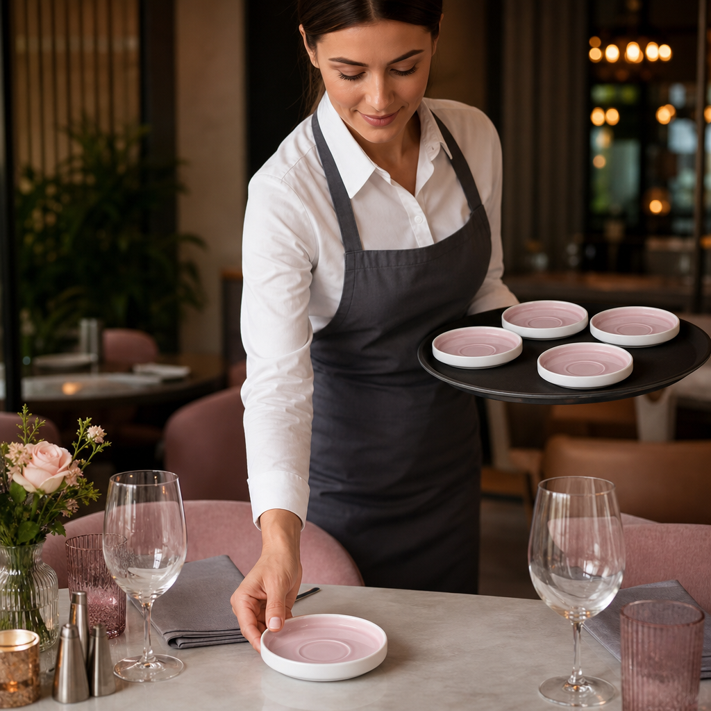 Saucers 136mm Porcelain for Stylish Table Settings (Pack of 6)