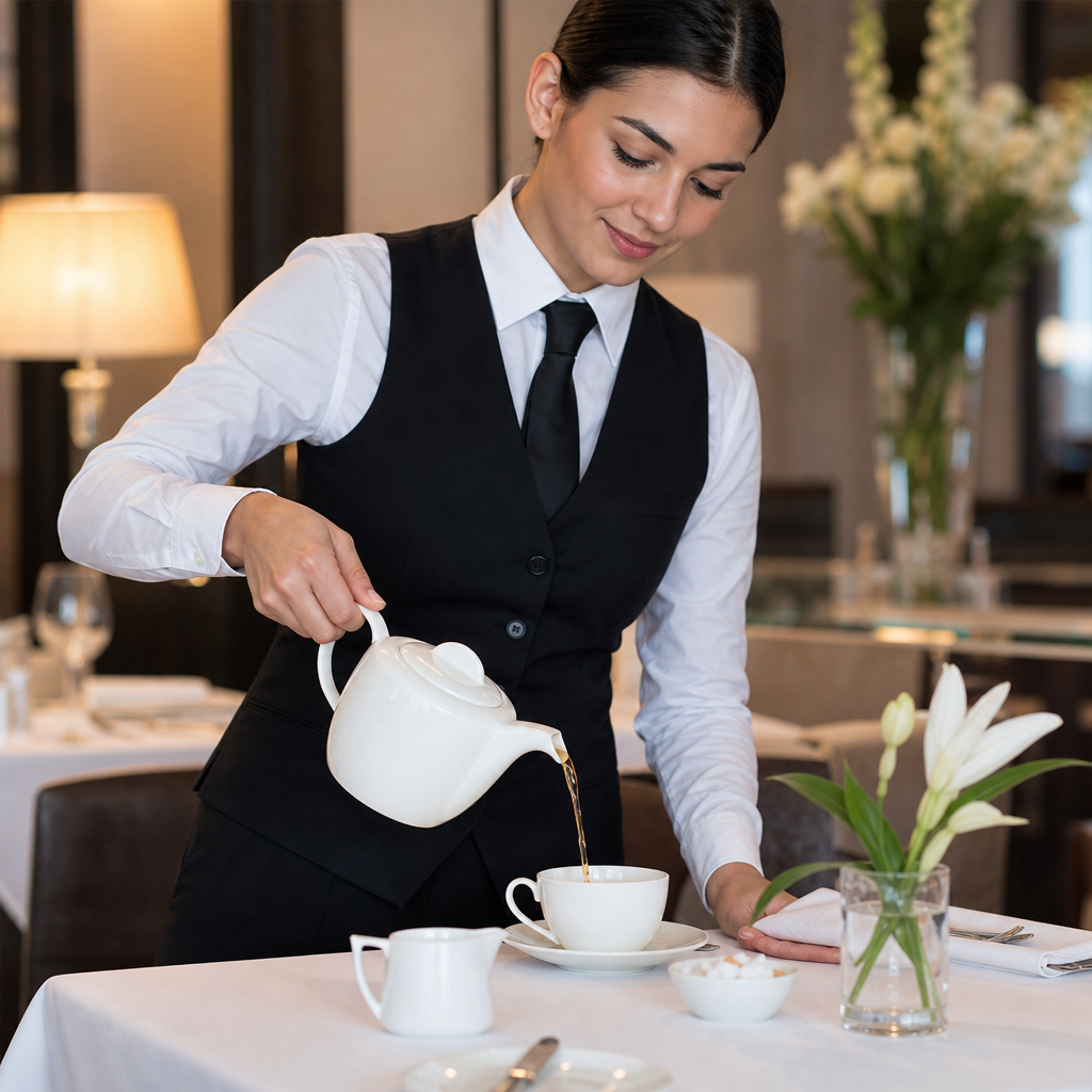 Bone China Teapot 400ml for Premium Restaurants