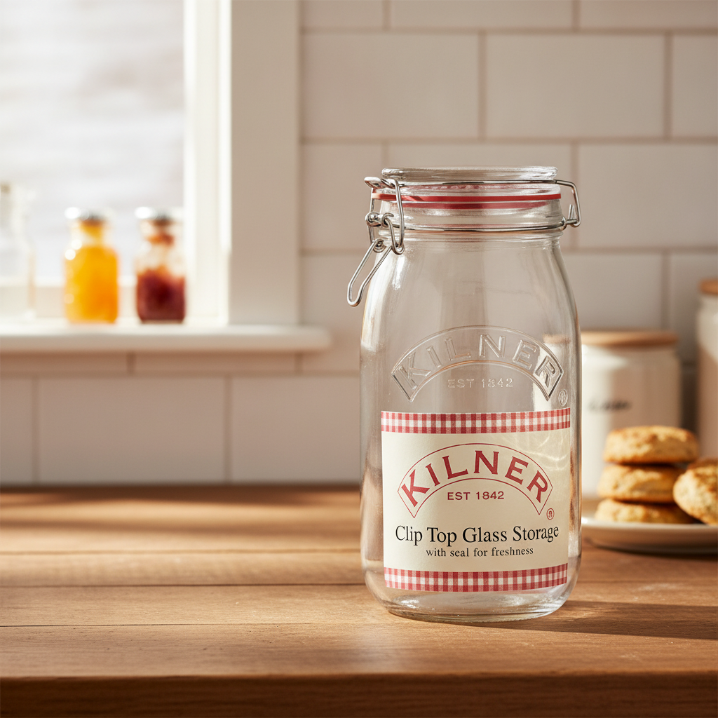 Glass Clip Top Preserve Jar 2000ml for Home Preserving