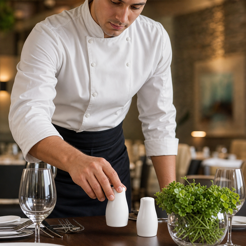 Porcelain Salt Shakers 90mm for Catering Establishments (Pack of 12)