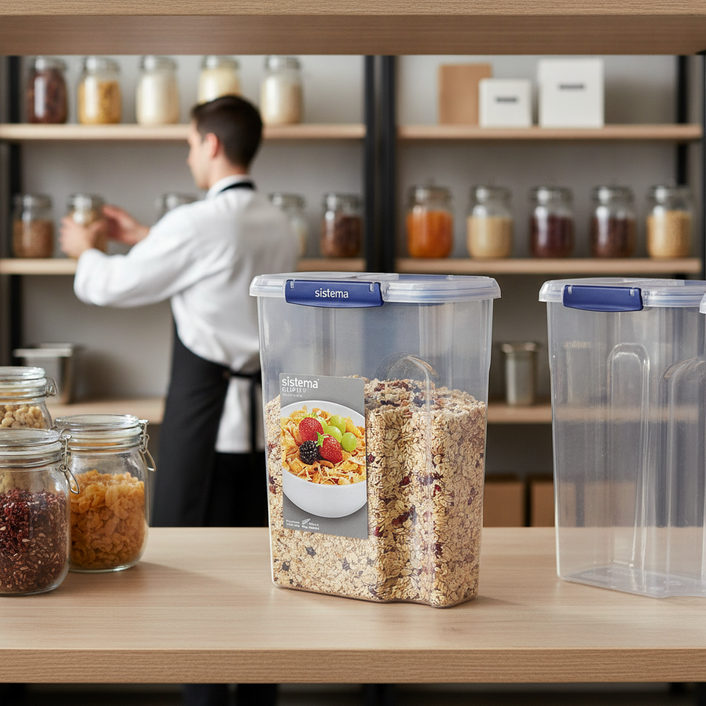 Polypropylene Clear Cereal Container 4.2L for Organized Pantries