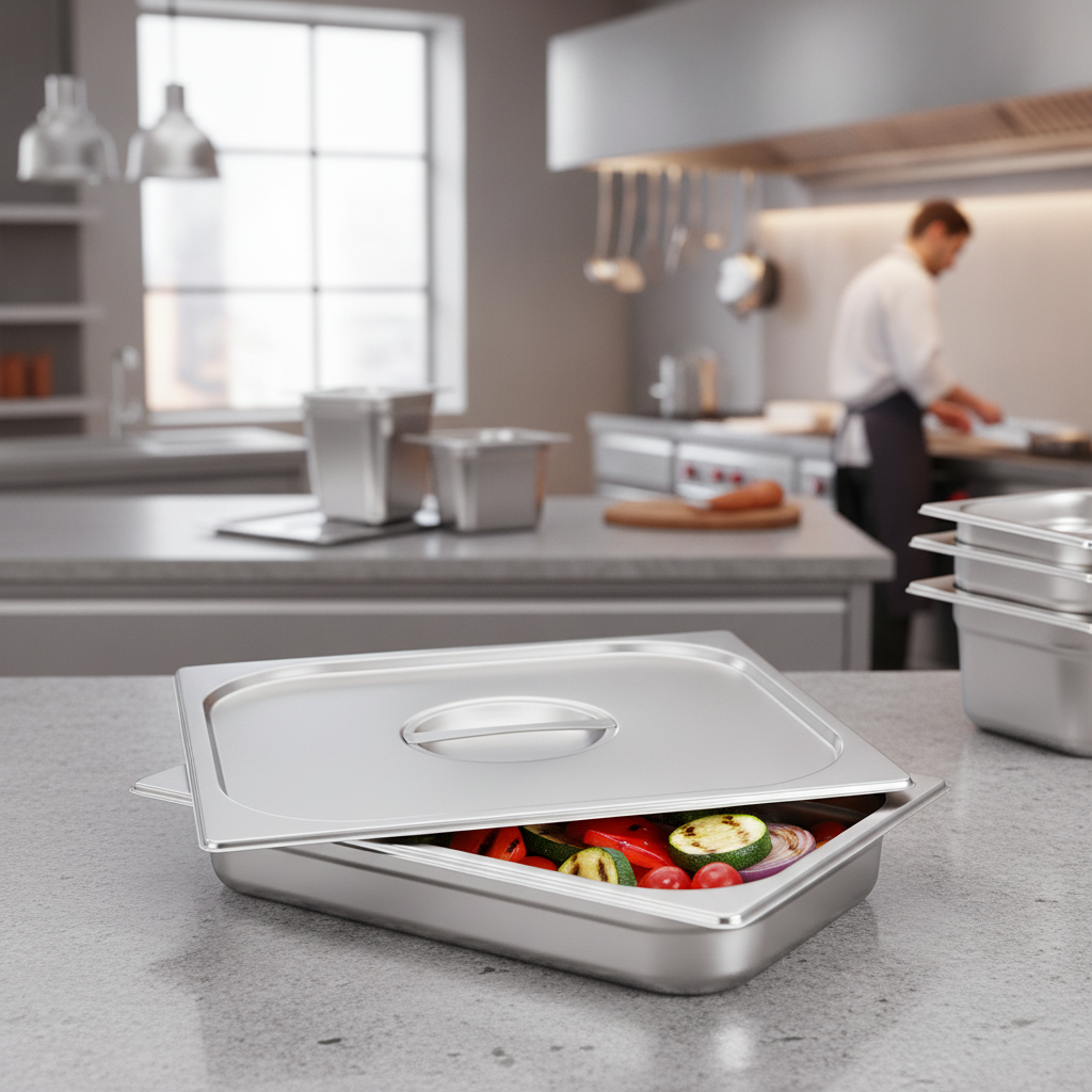 201 Stainless Steel Gastronorm Lid for Food Storage