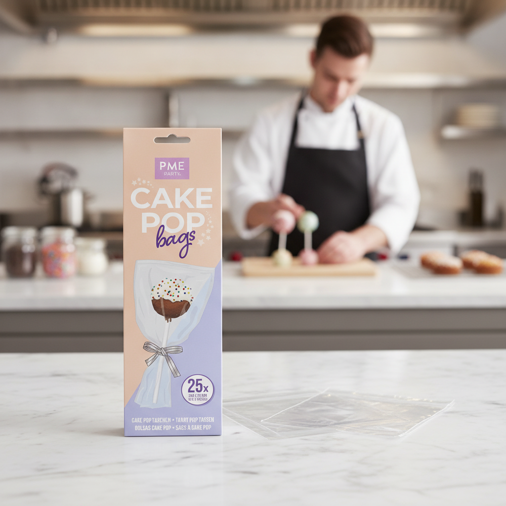 Clear Cast Polypropylene Cake Pop Bags 254x76mm for Gifting (Pack of 25)
