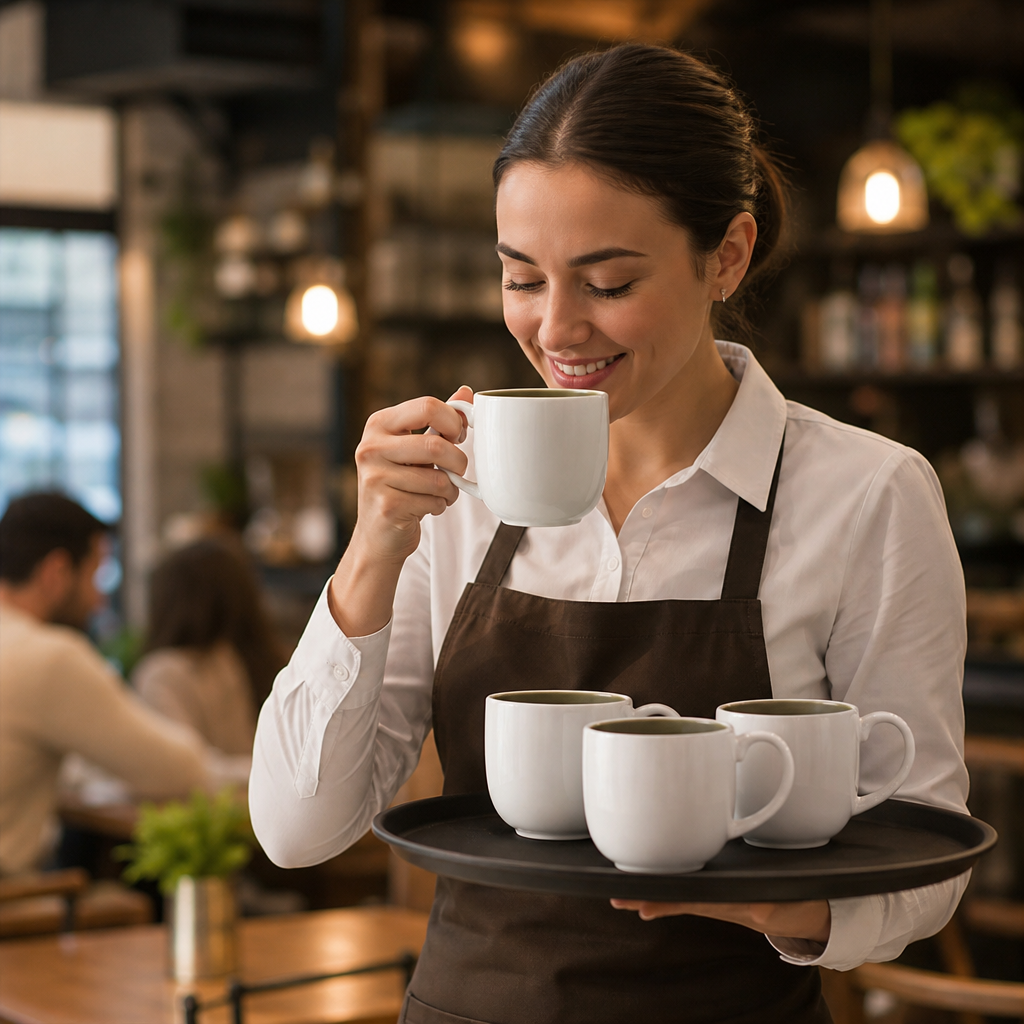 Alumina City Mugs 285ml Vitrified Ceramic for Cafés & Restaurants (Pack of 12)