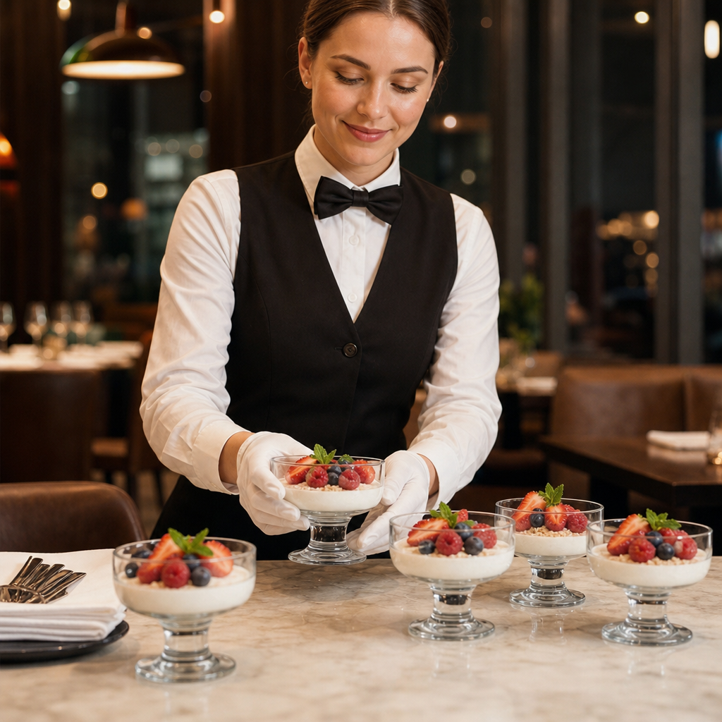 Dessert Bowls 260ml Clear Glass for Catering & Hospitality (Pack of 24)