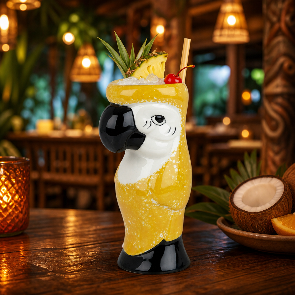 Ceramic Tiki Mug 750ml for Themed Parties